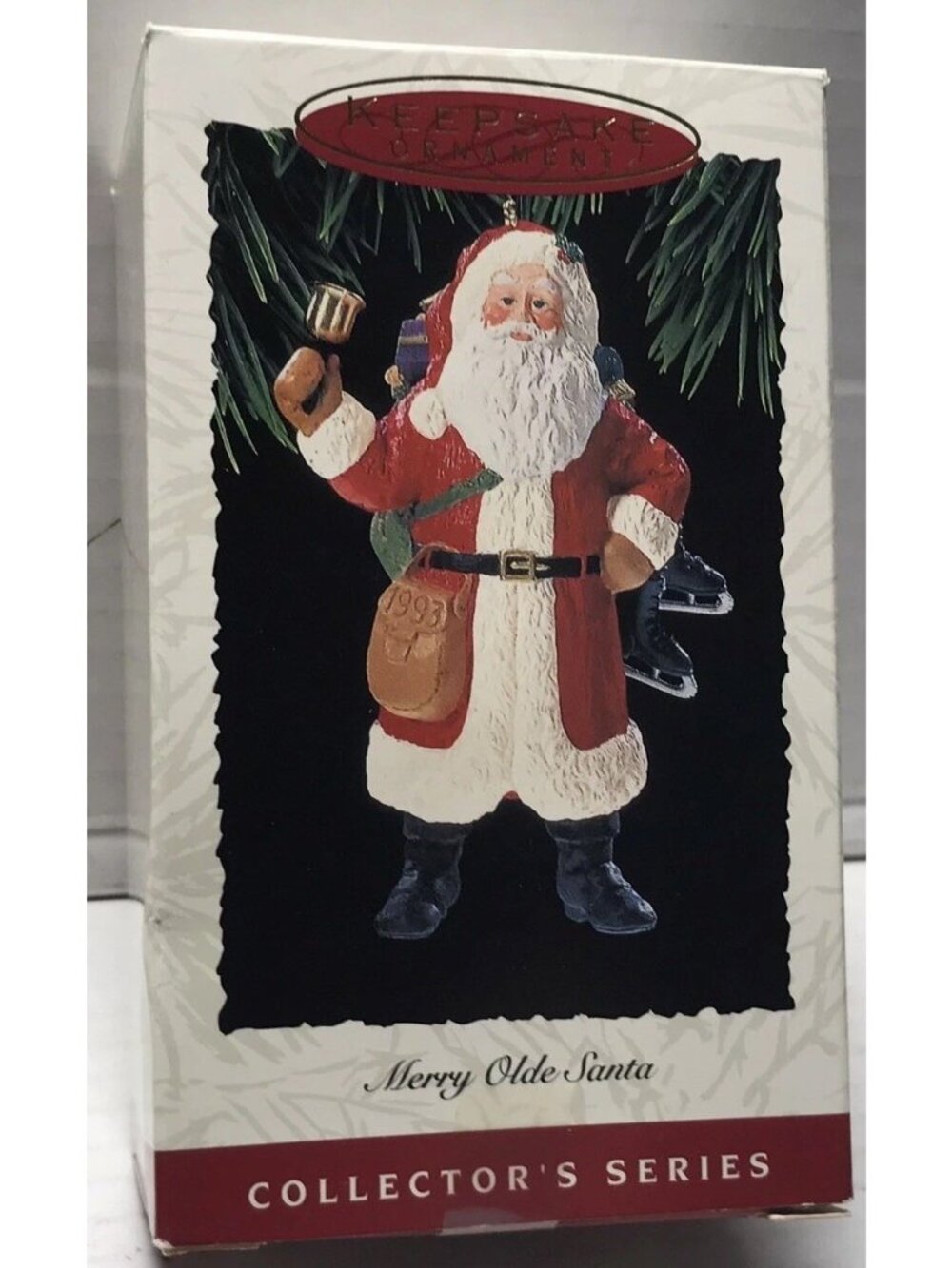 Vintage 1993 Hallmark Keepsake Merry Olde Santa Ornament Collectors Series